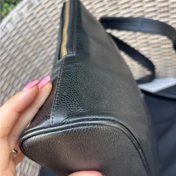 Authentic CHANEL DOME timeless CC double zipper black caviar tote - Picture 8 of 16